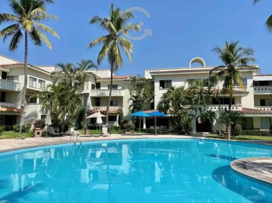 Hermoso Apartamento En Manzanillo Con Alberca Y Cancha De Tenis, Ideal Para Relajarse Y Disfrutar De Una Escapada Tranquila En El Paraiso Tropical エクステリア 写真