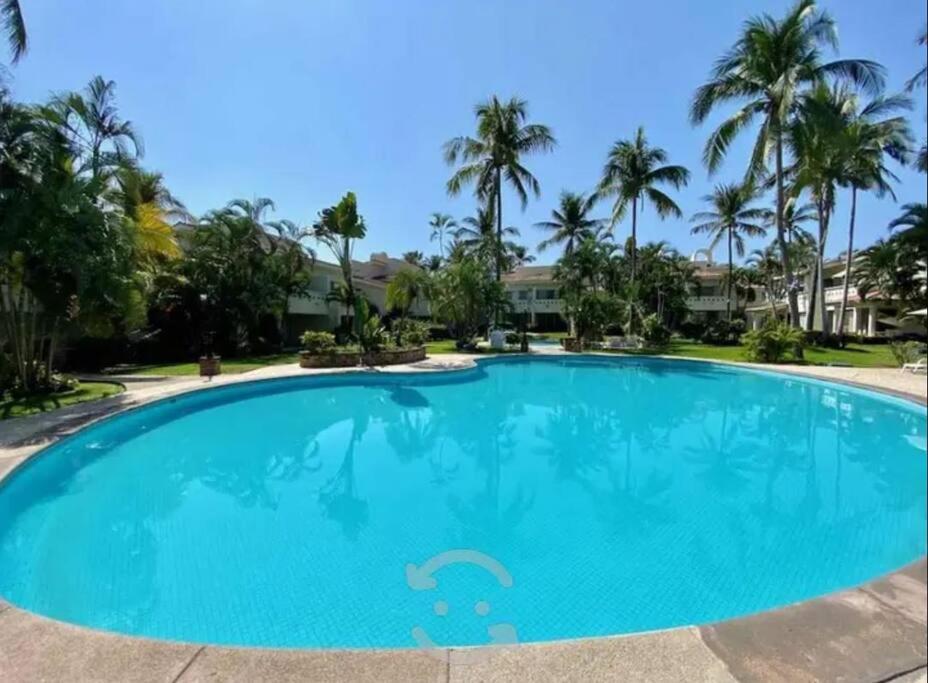 Hermoso Apartamento En Manzanillo Con Alberca Y Cancha De Tenis, Ideal Para Relajarse Y Disfrutar De Una Escapada Tranquila En El Paraiso Tropical エクステリア 写真